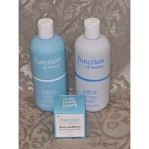 Function of Beauty Straight Hair Shampoo And Conditioner